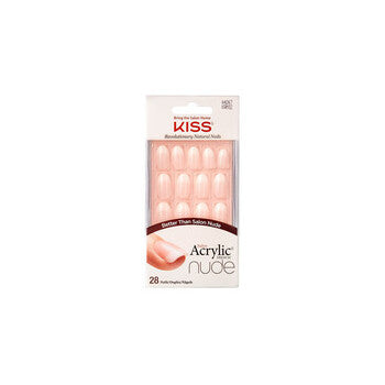 Kiss My Face Salon Acrylic French Nude Nails 64267 ( 28 Pcs ) - Acrylic Nails French Manicure For A Natural Look