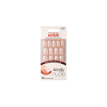 Kiss My Face Salon Acrylic French Nude 64268 ( 28 Pcs ) - Acrylic Nails French Manicure For A Natural Look