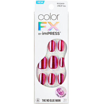 Kiss My Face Impress Color Fx Around You Nails - Press-on Nails ( 30 Pcs )