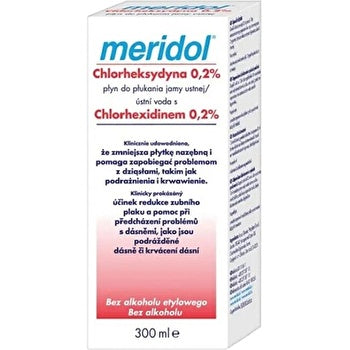 Meridol Mouthwash Chlorhexidin 0 2% - Chlorhexidine Mouthwash 300ml