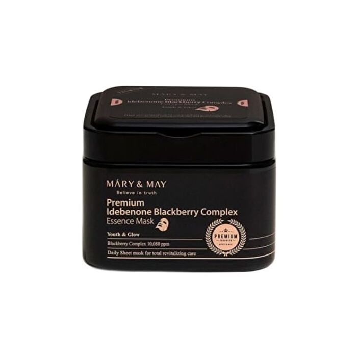 Mary & May Premium Idebenone Blackberry Complex Essence Mask ( 20 Pcs )