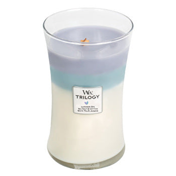 WoodWick Calming Retreat Trilogy Vase (peaceful Refuge) - Scented Candle 275.0g