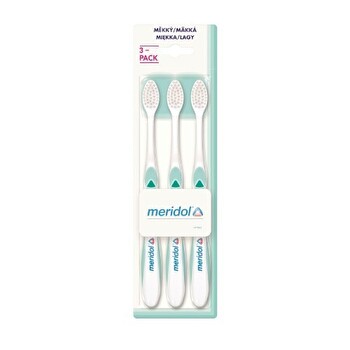 Meridol Set Of Soft Toothbrushes 3 Pcs