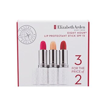 Elizabeth Arden Eight Hour Cream Lip Protectant Stick Spf 15 Set - Trio Of Toned Lip Balms 11g