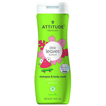 Attitude Dětske Tělove Mýdlo A šampon (2 V 1) Little Leaves S Vůní Melounu A Kokosu 473ml