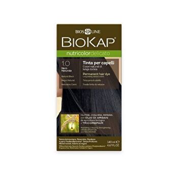 Biokap Nutricolor Delicato - Hair Color - 1.00 Natural Black 140ml