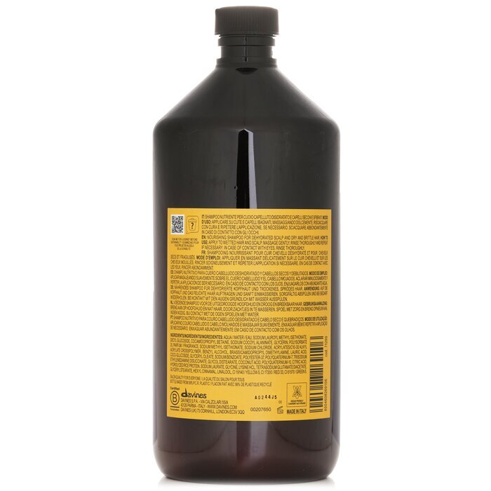 Davines Natural Tech Nourishing Shampoo (For Dehydrated Scalp and Dry, Brittle Hair) 1000ml/33.81oz