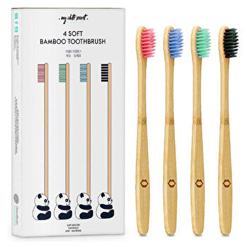 My White Secret Bamboo Toothbrush 4 Pcs