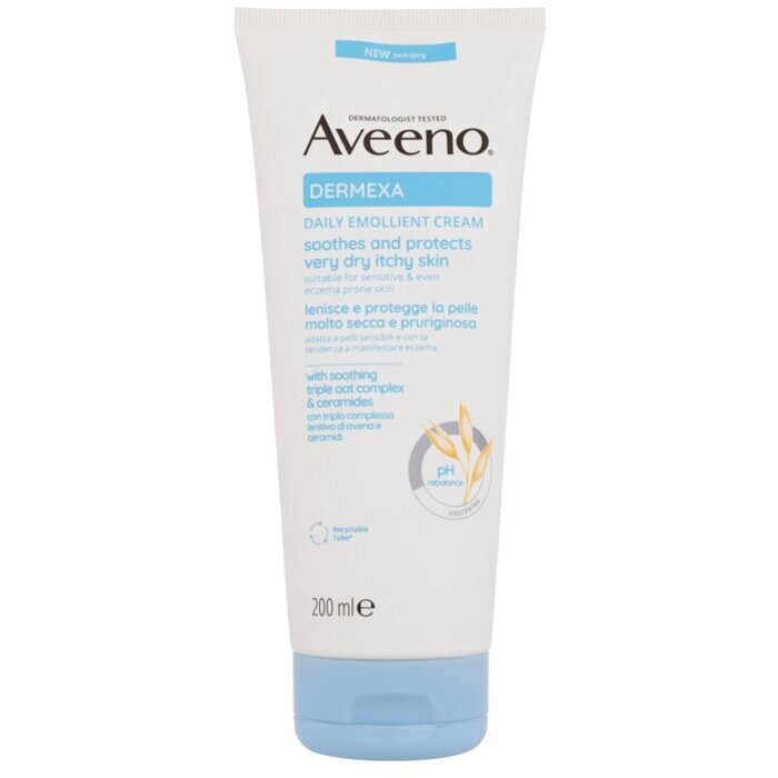 Aveeno Dermexa Daily Emollient Cream (dry And Itchy Skin) 200ml