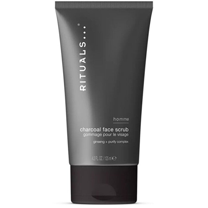 Rituals Homme Charcoal Face Scrub - Pleťový Peeling S Aktivním Uhlím 125ml