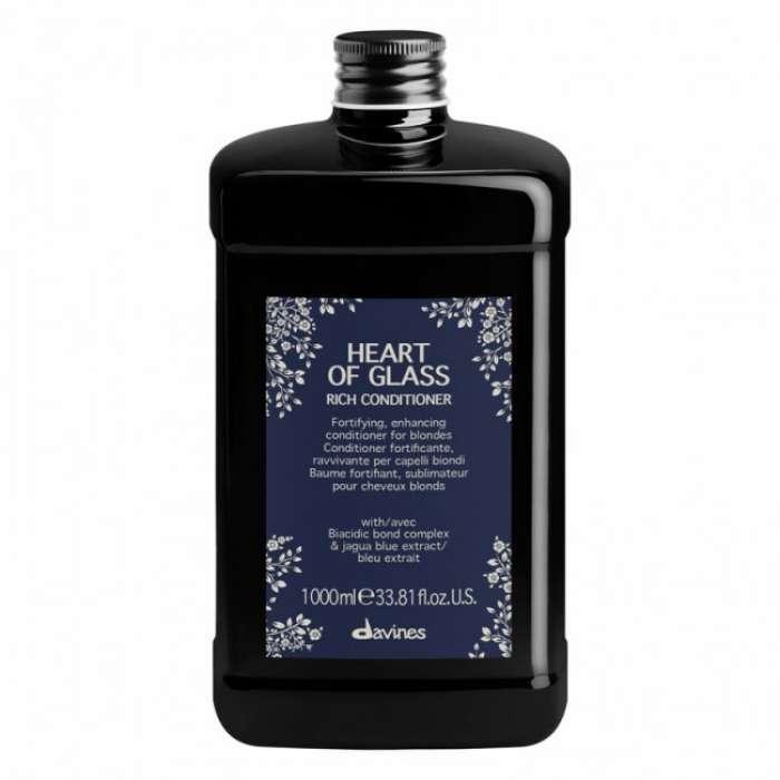 Davines Heart Of Glass Rich Conditioner ( Blond Hair ) 1000ml