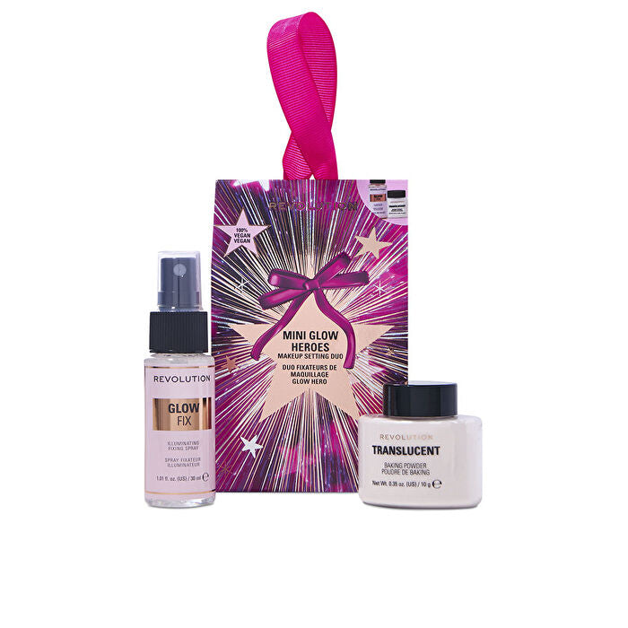Makeup Revolution Mini Glow Hero`s Make-up Setting Duo - Dárková Sada