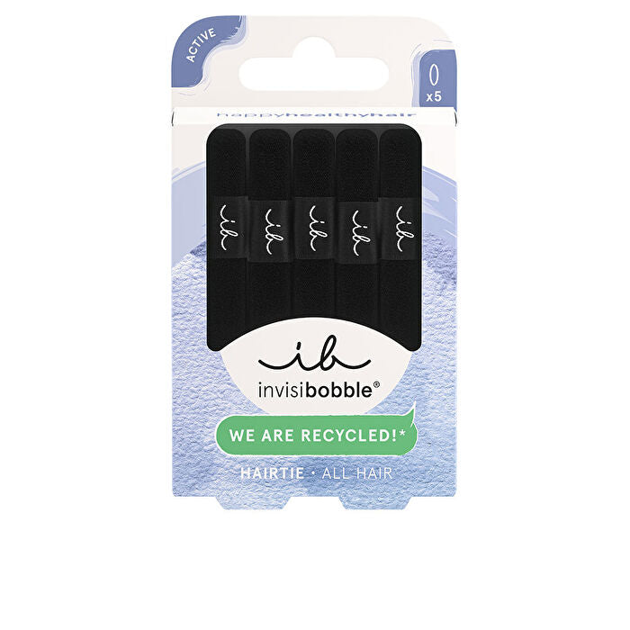 Invisibobble Hair Tie Black - Hair Ties 5 Pcs