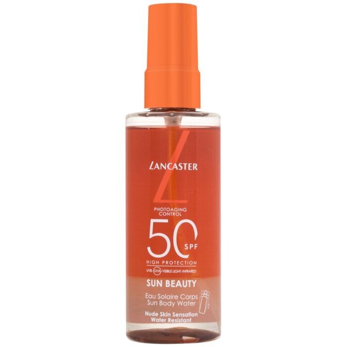 Lancaster Sun Beauty Sun Body Water Spf50 - Waterproof Body Sunscreen Spray 100ml