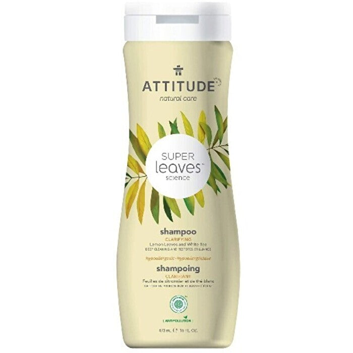 Attitude Super Leaves Clarifying Shampoo - Přírodní Rozjasňující šampon Pro Normální A Mastne Vlasy 240ml