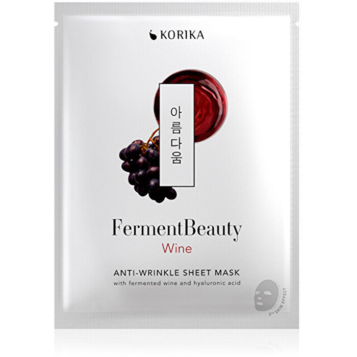 Korika Fermentbeauty Wine Anti-wrinkle Sheet Mask - Anti-aging Sheet Mask 20.0g