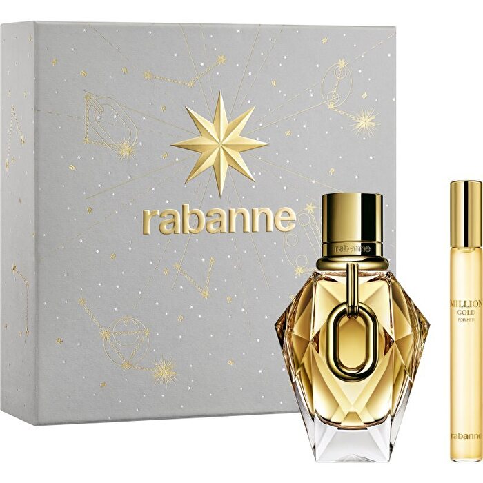 Paco Rabanne Million Gold For Her Gift Set Eau De Parfum 50ml And Eau De Parfum Miniature 10ml 50ml