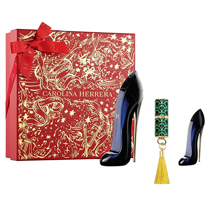Carolina Herrera Good Girl Gift Set Eau De Parfum 80ml Miniature Eau De Parfum 7ml And Lipstick 1 G 80ml