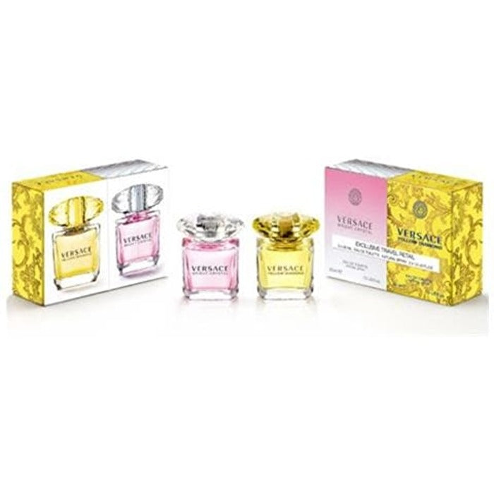 Versace Exclusive Travel Retail Gift Set Bright Crystal Eau De Toilette 30ml And Yellow Diamond Eau De Toilette 30ml 30ml