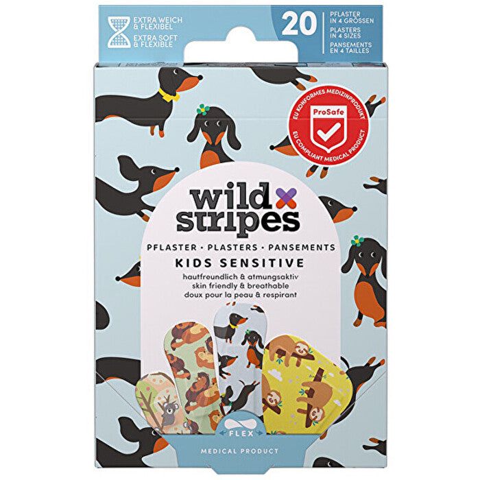 Wild Stripes Kids Animal Fun Plasters - Dětske Náplasti ( 20 Ks )