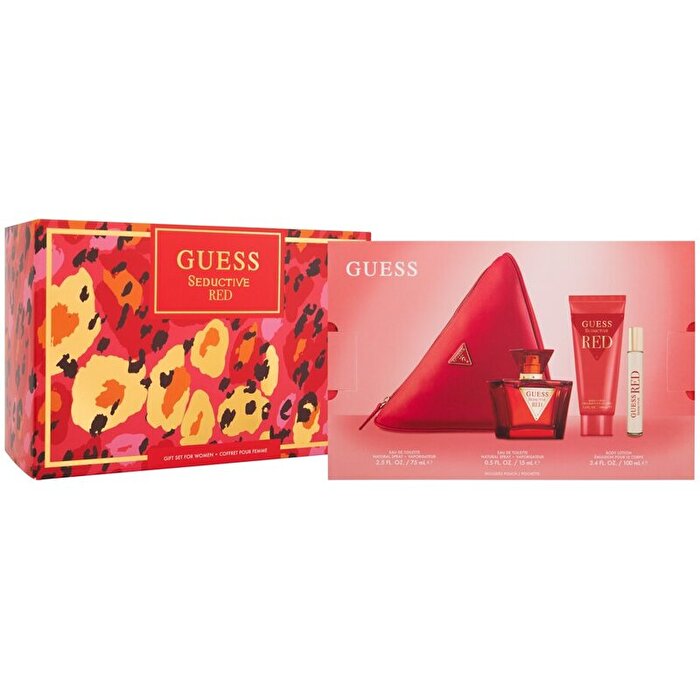 Guess Seductive Red Woman Set Eau De Toilette 75ml & Eau De Toilette 15ml & Bl��100ml��+��pouch