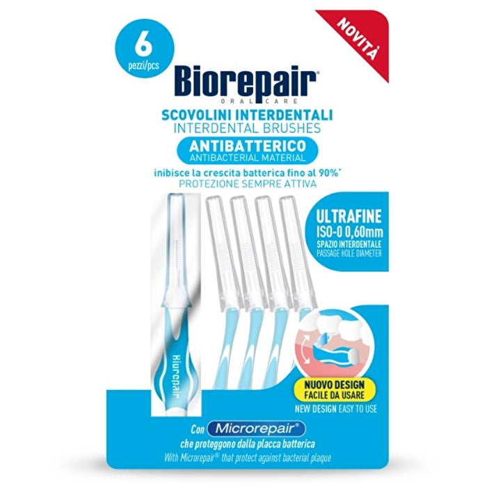 Biorepair Interdental Brushes Ultrafine 0 60 Mm - Mezizubní Kartáčky 6.0ks