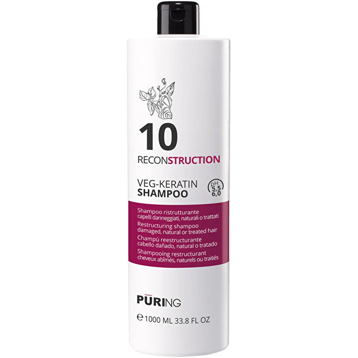 Puring 10 Reconstruction Veg-keratin Shampoo - Regenerační šampon 1000ml