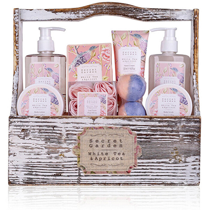 Accentra Secret Garden Gift Set - Dárková Sada V Dřevěnem Košíku