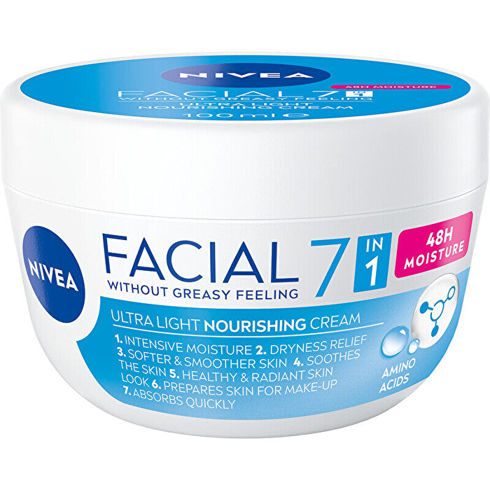 Nivea Facial Ultra Light Nourishing Cream - Výživný Denní Krem 100ml