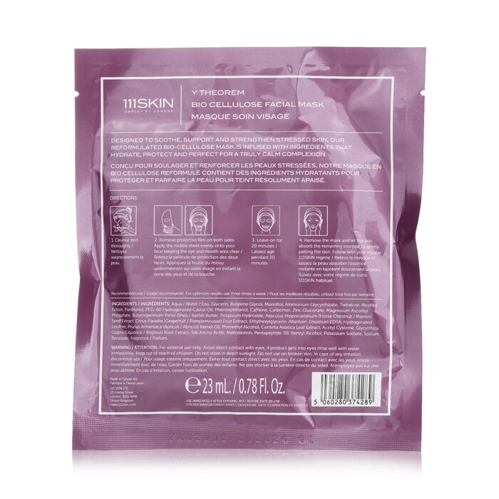 111skin Y Theorem Bio Cellulose Facial Mask 23ml
