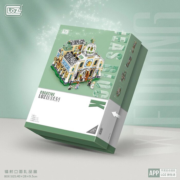 LOZ Mini Blocks - Retractable Wedding Chapel Building Bricks Set 40 x 28 x 9.5cm