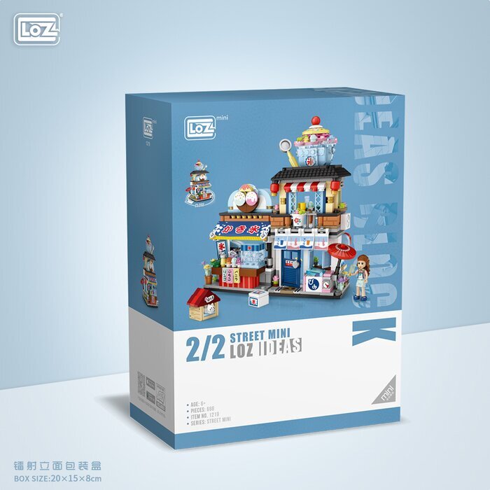 LOZ Mini Blocks - Japanese Shaved Ice Shop Building Bricks Set 15 x 20 x 8cm