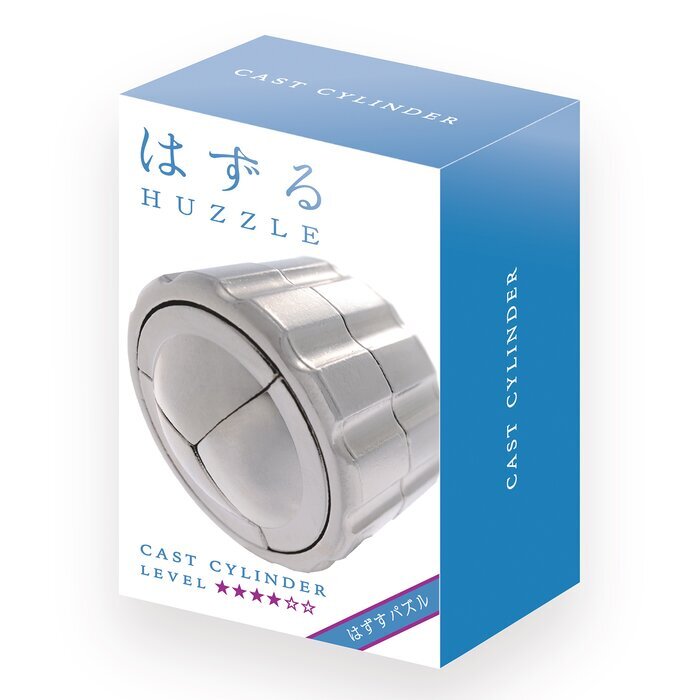 Broadway Toys Hanayama | Cylinder Hanayama Metal Brainteaser Puzzle Mensa Rated Level 4 75*119*45 mm