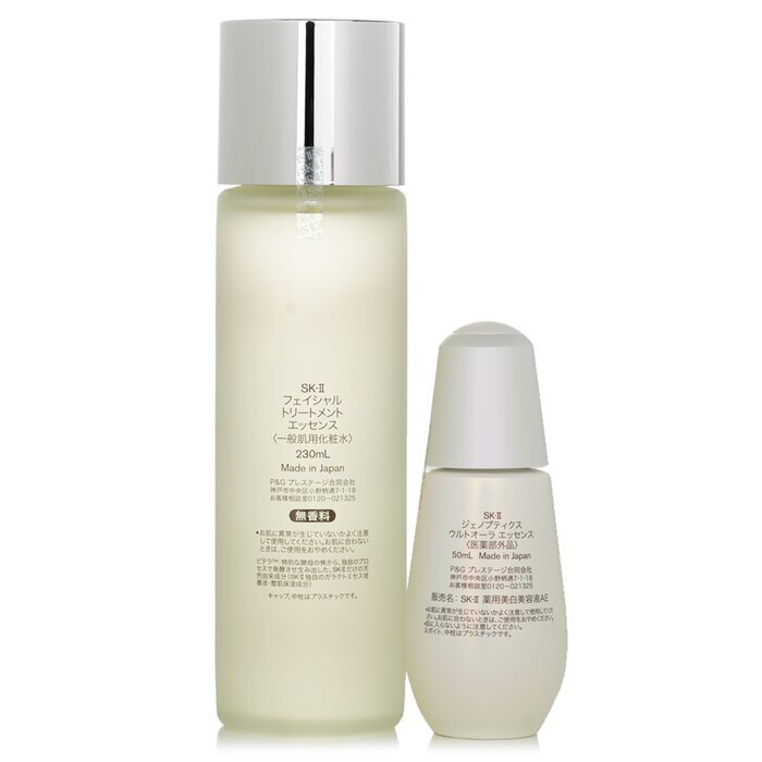 SK II Ultraura Care Essentials Collection: Facial Treatment Essence 230ml + Genoptics Ultraura Essence 50ml 2pcs