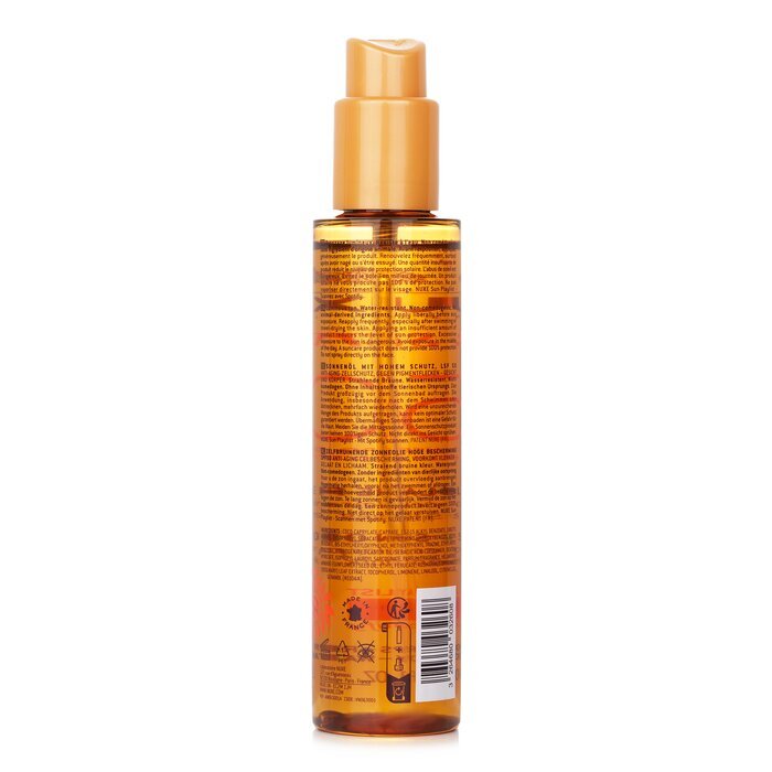 Nuxe Sun Tanning Sun Oil High Protection Spf50 Face And Body 150ml