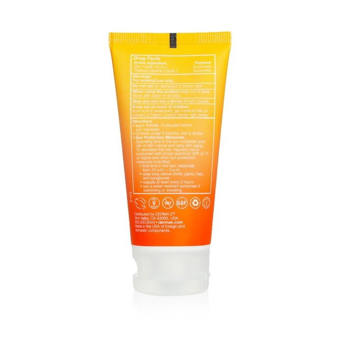 Derma E Sun Defense Clear Zinc Oil Free Sunscreen SPF 30 - Face (Exp.Date 31 Jan 2027) 56g/2oz