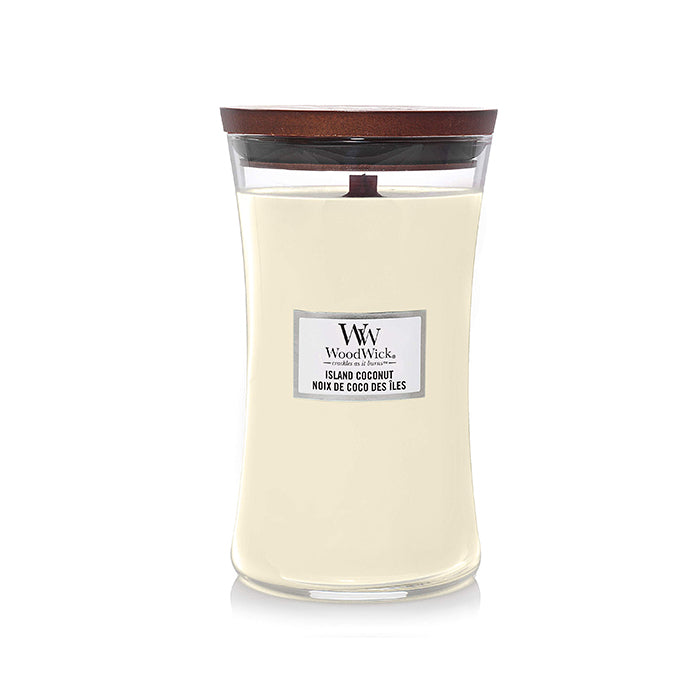 WoodWick Island Coconut Vase (juicy Coconut) - Scented Candle 609.5g