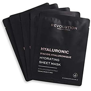 Revolution Skincare Biodegradable Hydrating Hyaluronic Acid Sheet Mask - A Set Of Face Masks