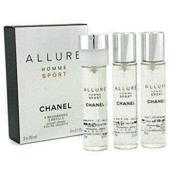 Chanel Allure Homme Sport Eau De Toilette (3x 20ml) Filling 60ml