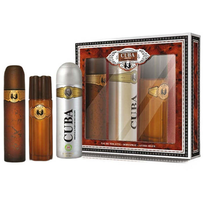 Cuba Gold Gift Set Eau De Toilette 100ml After Shave Gold 100ml And Deospray Gold 200ml 100ml