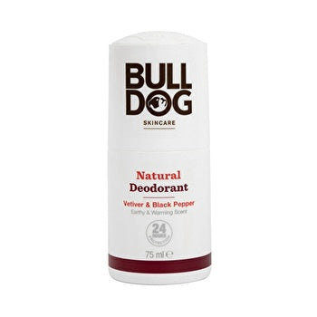 Bulldog Vetiver & Black Pepper Natural Deodorant - Natural Roll-on Deodorant 75ml