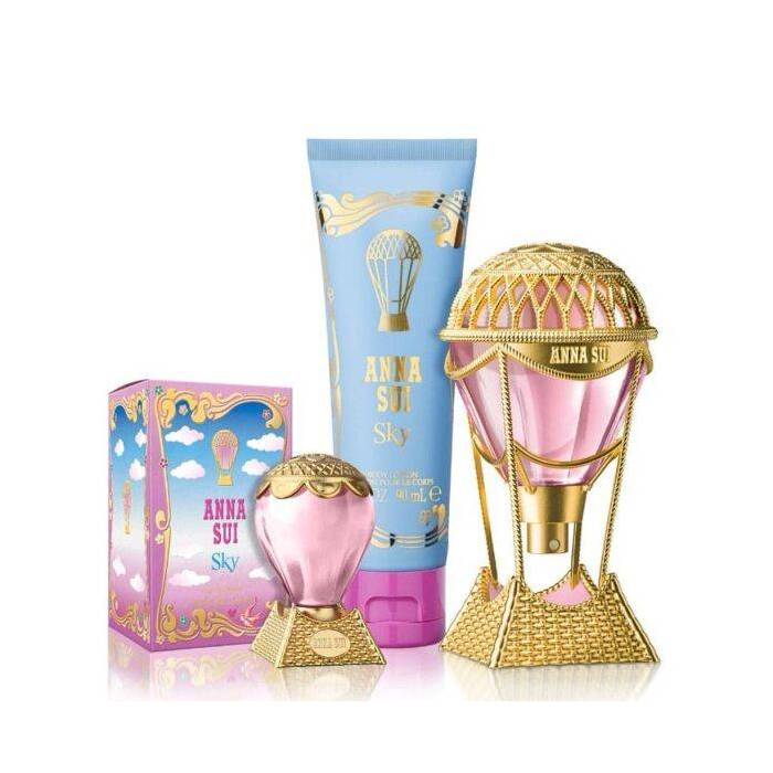 Anna Sui Sky Woman Set Eau De Toilette 50ml & Eau De Toilette 5ml & Bl 90ml