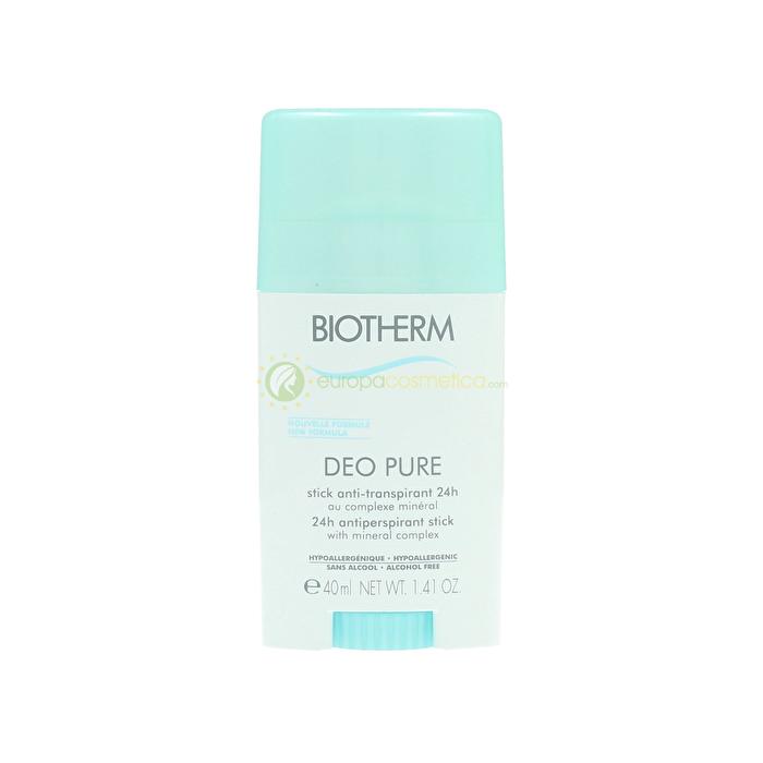Biotherm Deo Pure Antiperspirant Stick 48h Alcohol Free - With Mineral Complex 40ml