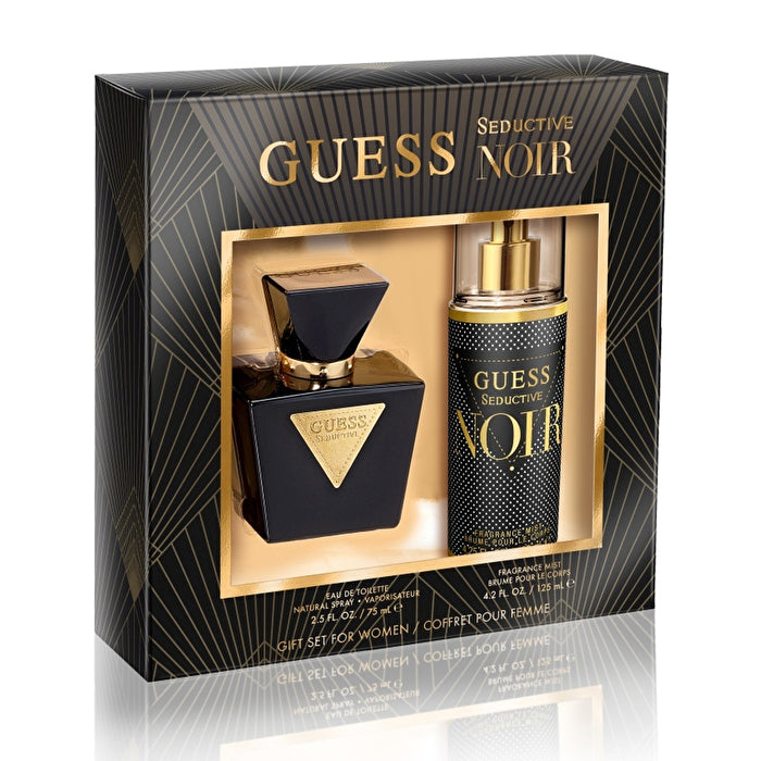 Guess Seductive Noir Gift Set Eau De Toilette 75ml And Body Spray 125ml 75ml