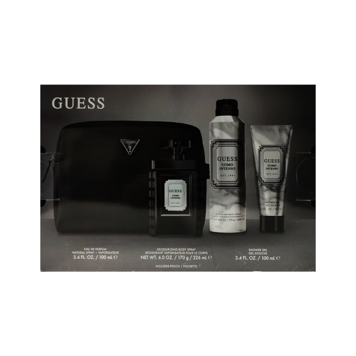 Guess Uomo Intenso Man Set Eau De Parfum 100ml & Body Spray 226ml & Sg 100ml & Pouch