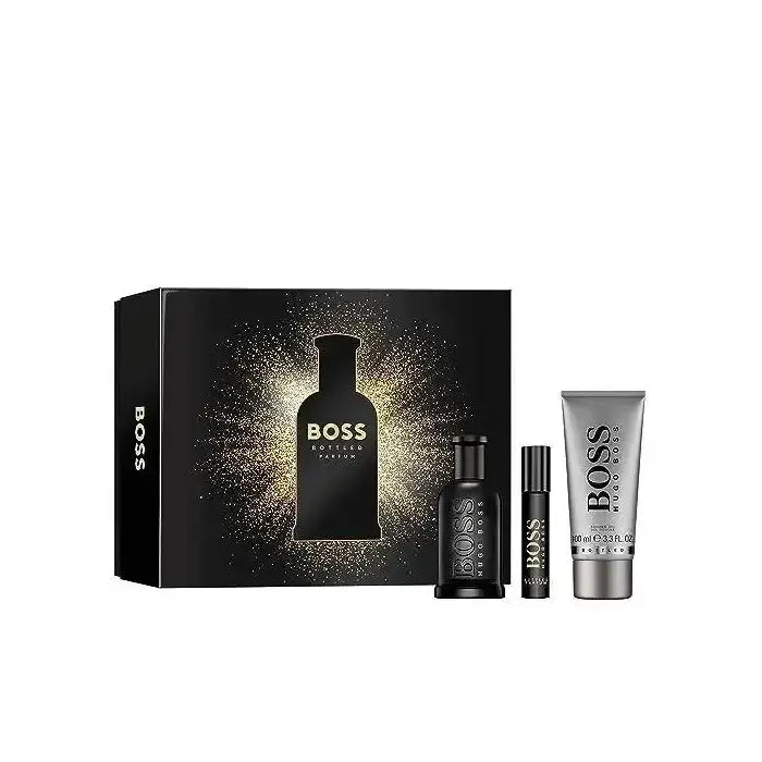Hugo Boss Boss Bottled Parfum Gift Set Parfum 100ml Miniature 10ml And Shower Gel 100ml 100ml