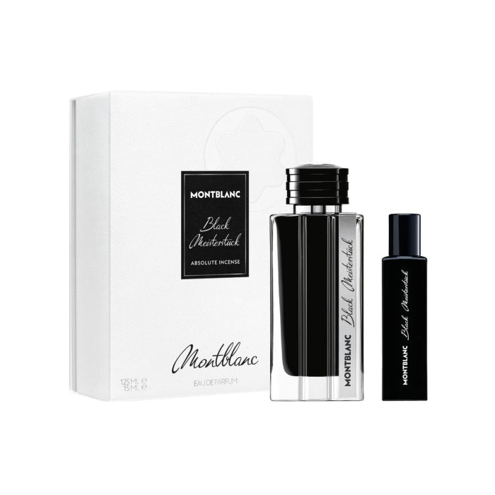 Mont Blanc Black Meisterstuck Absolute Incense Man Set Eau De Parfum 125ml & Eau De Parfum 15ml