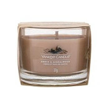 Yankee Candle Amber & Sandalwood Votive Candle In Glass 37.0g