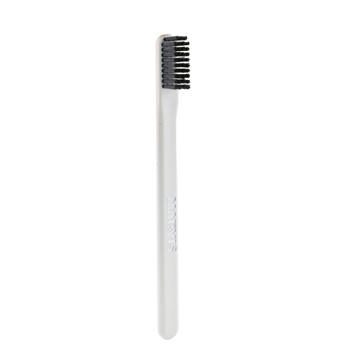 Marvis White Toothbrush With Nylon Medium Bristles