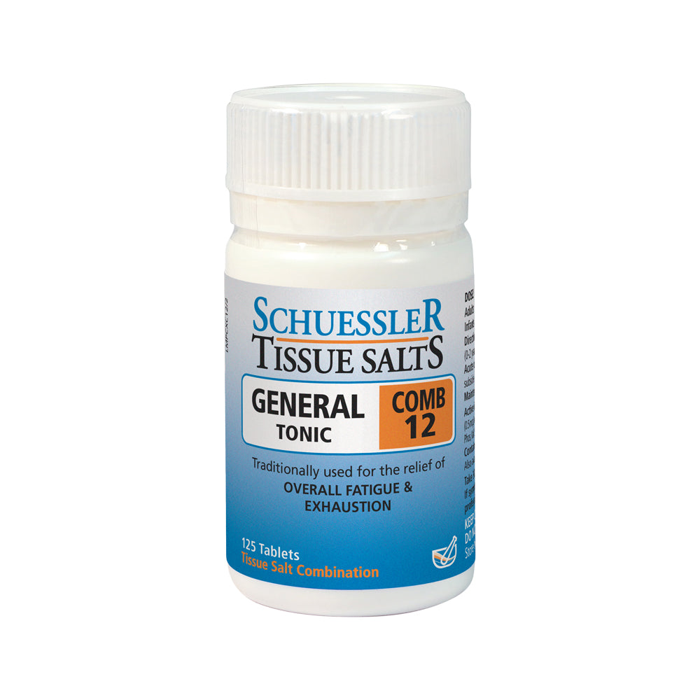 Martin & Pleasance Schuessler Tissue Salts Comb 12 (General Tonic) 125t